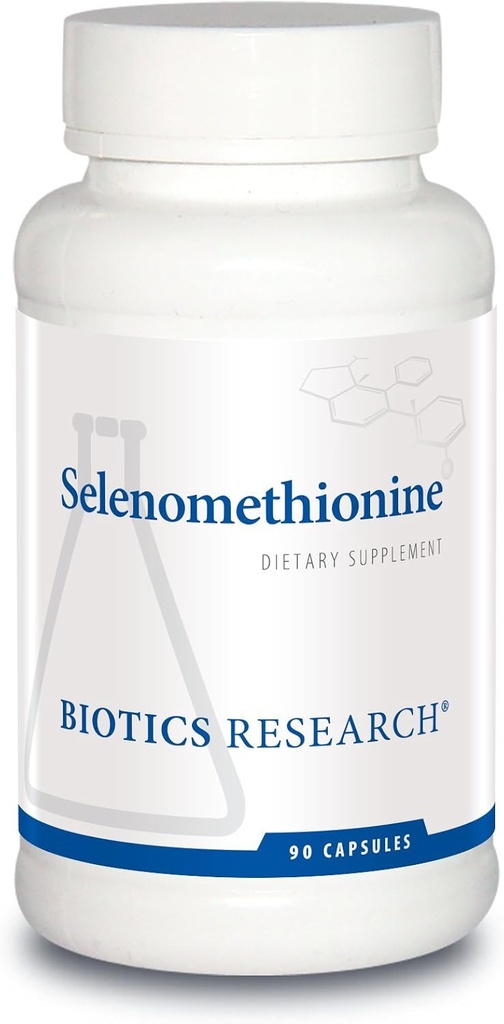 Biotics Research Selenomethionine – High Potency Selenium, Thyroid Gland Function, DNA Production, Cognitive Health, Potent Antioxidant. 90 Capsules