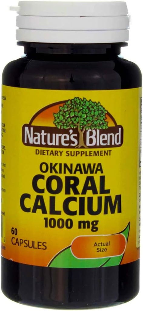 Nature's Blend Okinawa Coral Calcium 1,000 mg 60 Caps