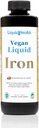 LIQUIDHEALTH Vegan Liquid Iron Supplement with SunActive & Ferrochel Iron - Natural Energy, Immune System & Metabolic Support, Increase Mental Clarity, Prenatal/Postnatal - USA Made, Non-GMO (16 oz)