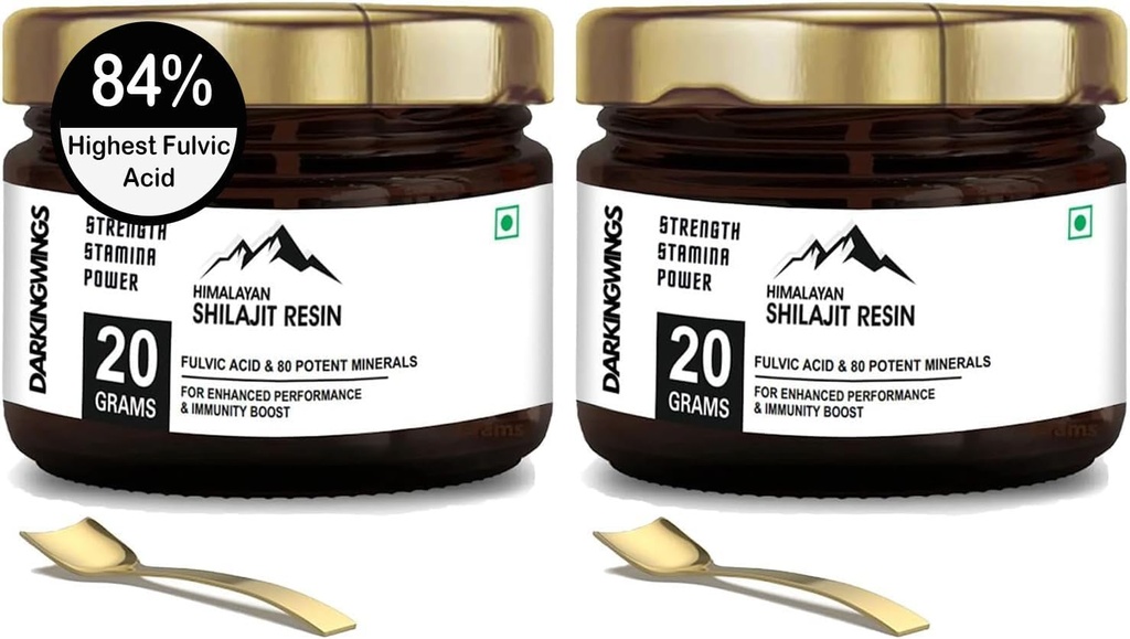 Shilajit Resin High Potency for Men & Women, Pure Natural Shilajit, 500 mg Per Serving, Naturally Occuring Trace Minerals & Fulvic Acid for Energy, Metabolism & Immune Support