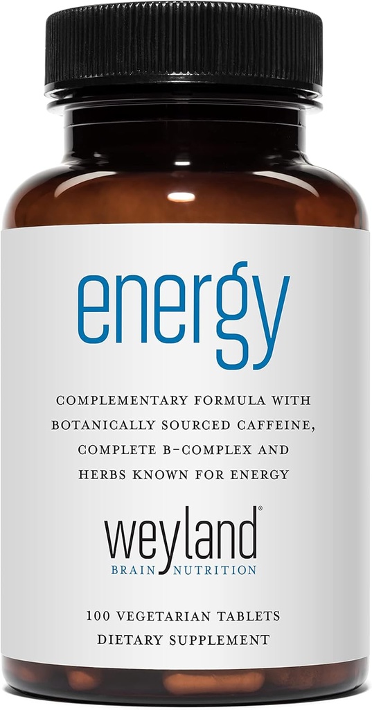 Energy | Complimentary Formula w/Botanically Sourced Caffeine | Complete B-Complex & Energy Supportive Herbs