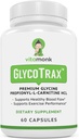 VitaMonk GlycoTrax - High Absorption GPLC Supplement - No Artificial Fillers - GPLC Glycine Propionyl-L-Carnitine Capsules Supplements to Support Healthy Blood Flow - 60 Capsules