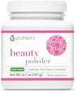 Youtheory Beauty Powder - Skin, Hair, Nail, Joint, Bone & Muscle Support* - with Amino Acids & Hyaluronic Acid - Aids Fine Lines & Wrinkles - Watermelon - 6.7 oz (21 Servings)