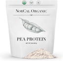 NorCal Organic - Premium Pea Protein Isolate - 100% Vegan and Organic - UNFLAVORED - 2 Pounds (Pack of 1) - 35 Servings