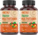 DEVA Vegan Multivitamin and Mineral Supplement - One Daily Vitamin Formula with Greens - Iron Free - 90 Coated Tablets (Pack of 2)