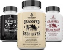 Ancestral Supplements Starter Pack, Grass Fed Beef Liver, Organ, Bone and Marrow Capsules, Non-GMO