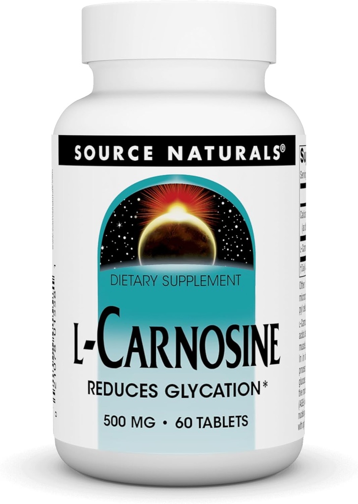 Source Naturals L-Carnosine 500mg - 60 Tablets
