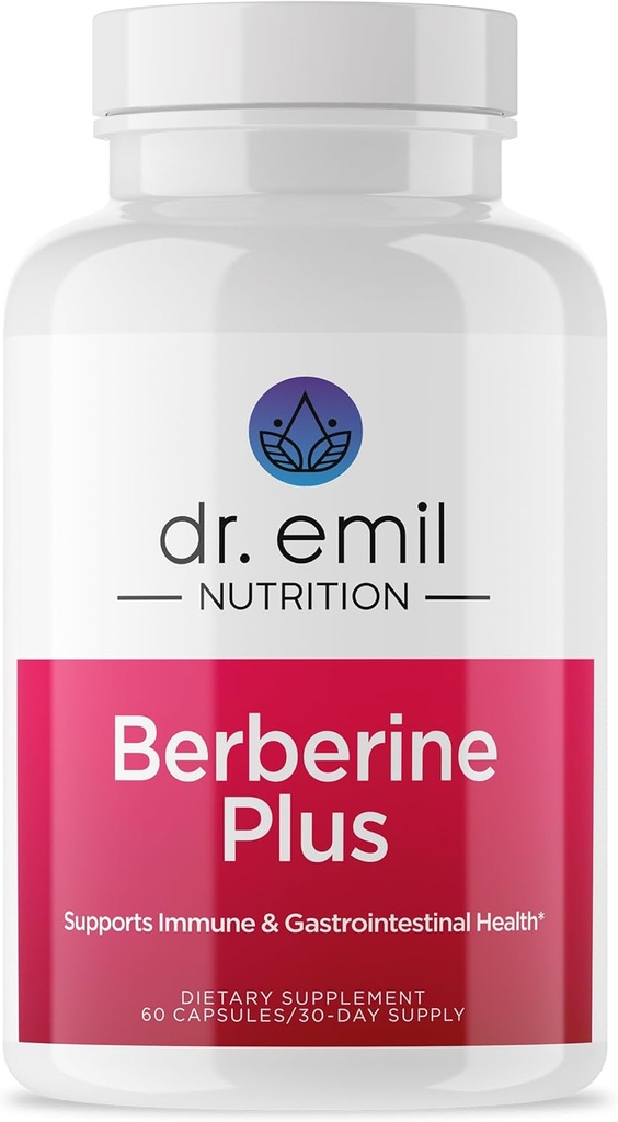 DR. EMIL NUTRITION Berberine 500mg Capsules | Cinnamon Supplement | MTC Oil & Milk Thistle | Berberine HCL | Made in The USA | 30-Day Supply