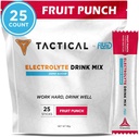 Fluid Tactical - 25 Count Zero Sugar Electrolyte Powder | Fruit Punch | Travel Ready Drink Mix | Extreme Re-Hydration