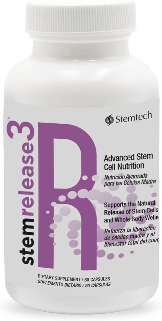 Unlock Your Body's Potential with stemrelease3™ - Cutting-Edge Stem Cell Nutrition for Natural Renewal and Youthful Vitality, Exclusive Blend for Enhanced Telomere Health