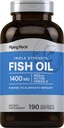 Piping Rock Fish Oil Omega 3 Supplement | 1400 mg | 190 Softgels | for Women and Men | Triple Strength | with EPA & DHA | Non-GMO & Gluten Free
