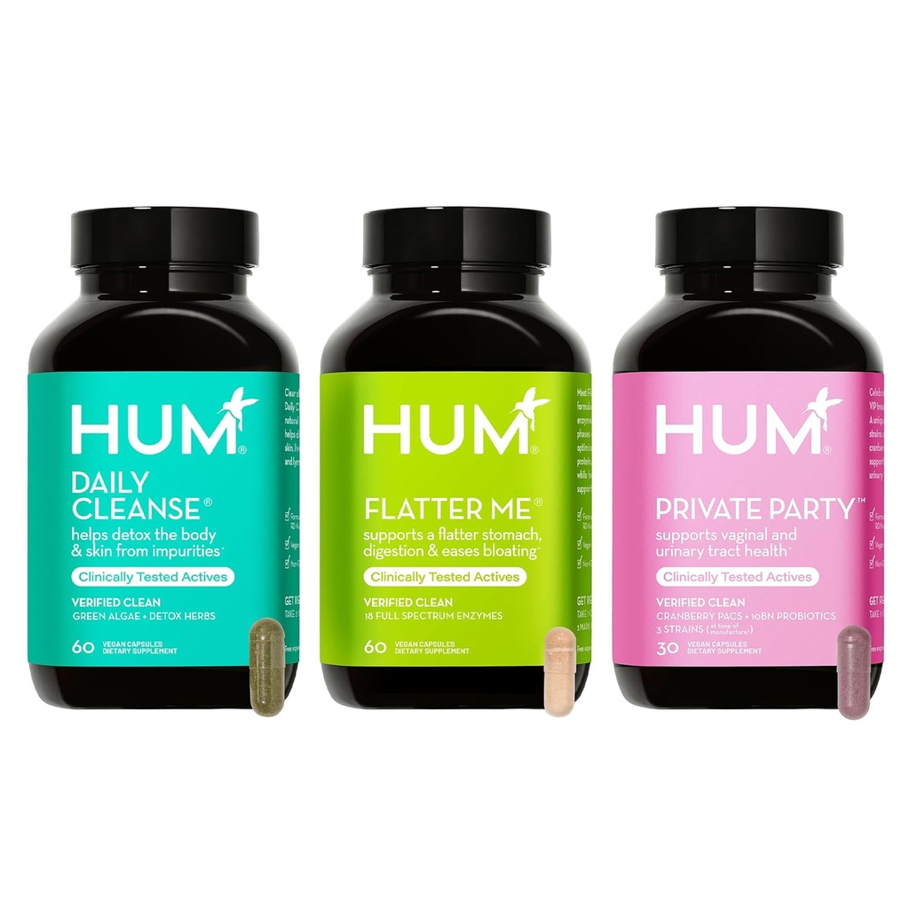 Womens Health Bundle - Detox for Clear Skin and Improved Digestion, with Digestive Enzymes for Bloat Relief, and Vaginal Probiotics for a Full Bodies Approach to a Womens Health