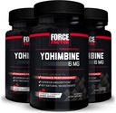 Force Factor Yohimbine Supplement for Men, Yohimbe Bark Extract with Superior Absorption to Enhance Performance, 6mg Yohimbine Bark Pills with Key Natural Ingredients, 90 Capsules (3-Pack)