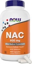 Now NAC 600 mg, 400 Capsules, N-Acetyl Cysteine with Selenium