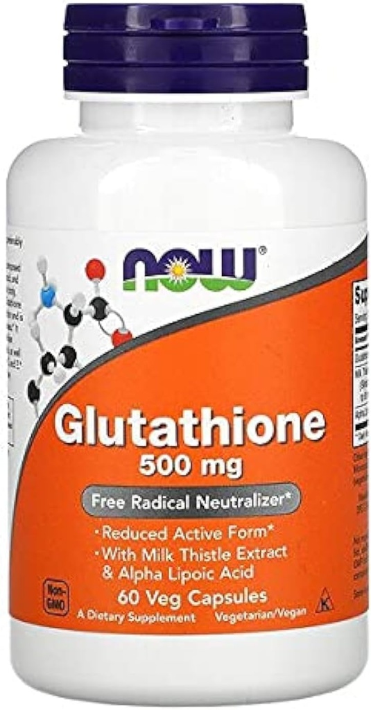 NOW Foods - Glutathione Cellular Antioxidant 500 mg. - 60 Vegetarian Capsules