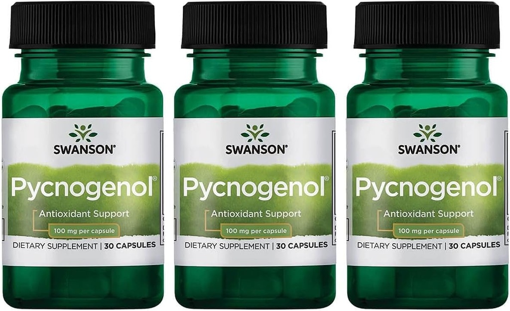 Swanson Pycnogenol 100 Milligrams 30 Capsules 3 Pack