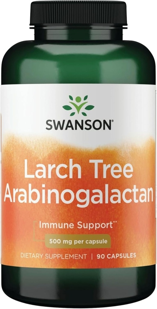 Swanson Larch Tree Arabinogalactan 500 Milligrams 90 Capsules