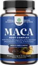 Potent Black Maca Root Capsules for Men - Herbal Wellness Supplement with Siberian Ginseng Ashwagandha and Black Maca Root - Men’s Wellness Supplement to Support General Health - 30 Count