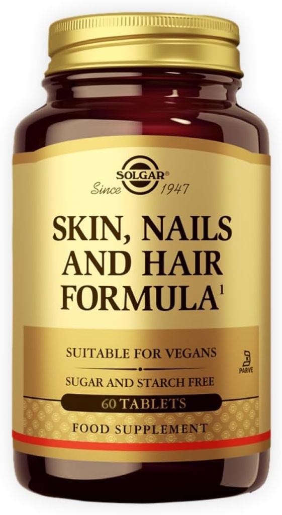 Solgar Skin, Nails & Hair - 60 Tablets - Advanced MSM Formula - Non GMO, Vegan, Gluten & Dairy Free - 30 Servings