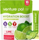 Venture Pal Sugar Free Electrolyte Powder Packets - Liquid Daily IV Hydration Packets | Electrolytes Drink Mix with 5 Vitamins & 7 Electrolytes | Keto Friendly | Non-GMO | Certified Vegan | 16 Sticks