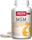 Jarrow Formulas® MSM Tablets, 1,000 mg, Methylsulfonylmethane, Joint Health Support, 120 Tablets, Up to 120 Servings