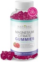 Sugar Free Magnesium Gummies - Calming Anti-Stress Gummies, Magnesium Supplement to Support Stress Relief, Sleep, Heart Health, Nerves, Muscles and Bones, Kids, Adults, Vegan, High Absorption, Non-GMO