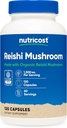 Nutricost Reishi Mushroom Capsules 1500mg, 60 Servings - CCOF Certified Made with Organic Reishi Mushroom, Vegetarian, Gluten Free, 750mg Per Capsule, 120 Capsules