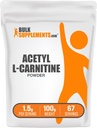 BulkSupplements.com Acetyl L-Carnitine Powder - as ALCAR HCl, Carnitine Supplement - Gluten Free, 1.5g per Serving, 100g (3.5 oz) (Pack of 1)