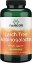 Swanson Larch Tree Arabinogalactan 500 Milligrams 90 Capsules