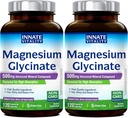 Innate Vitality Magnesium Glycinate 500mg | 70mg Elemental Magnesium Supplement- High Absorption, Non-GMO & No Gluten - Supports Nerve, Bone & Heart Health - 240 Vegan Capsules Magnesio