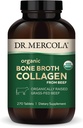 Dr. Mercola Organic Bone Broth Collagen, 90 Servings (270 Tablets), Organically Raised Grass-Fed Beef, Dietary Supplement, Supports Bone and Joint Comfort, USDA Organic, Non-GMO