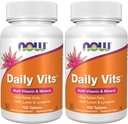 NOW Supplements, Daily Vits™, One Tablet Daily with Lutein & Lycopene, 100 Tablets (Pack of 2)