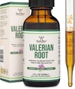 Valerian Root Drops for Sleep - Organic Valerian Root Tincture Extract 168mg - 1 FL OZ, 30 Servings (Better Absorbed Than Capsules, Enhances Valerian Root Tea) for Relaxation and Calm by Double Wood