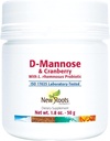 NEW ROOTS HERBAL D-Mannose & Cranberry Supplement with L. rhamnosus Probiotic (50g)| Urinary Tract Health & Support
