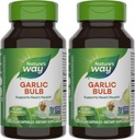 Nature's Way Garlic Bulb, Supports Heart Health*, 100 Vegan Capsules (Pack of 2)
