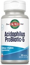 KAL Acidophilus Tablets, Probiotic-5 Capsules, 3 Bil, 60 Count