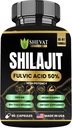 90 Shilajit Capsules for Men & Women 22000mg with 50% shilajit Fulvic acid organic Himalayan Natural Shilajit for Men Pure Shilajit Extract 85+Trace Mineral Supplements for Women Energy Boost-USA Made