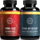 Primal Harvest Liver & Gut Restore Supplements for Women and Men, Bundle