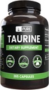 Pure Original Ingredients Taurine (365 Capsules) No Magnesium Or Rice Fillers, Always Pure, Lab Verified