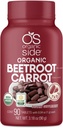 | Beetroot & Carrot Tablets | 100% Pure Organic | 90 Count | 1,120 mg | USDA Certified | Non-GMO, Plant-Based for Heart Health & Energy Boost