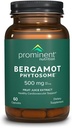 Prominent Nutrition Bergamot Phytosome, Clinically Researched Vazguard Citrus Bergamot Extract for Cholesterol and Heart Health Support, Enhanced-Absorption Supplement, 500 mg, 60 Capsules - 1 Pack
