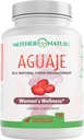 Mother Nature Aguaje Curves Capsules for Women, 1000mg (120ct), Natural & Sustainably Sourced Aguaje Fruit from Peru for Female Health, Hormone Balance, Curve Enhancer, Vegan, Non-GMO & Gluten-Free