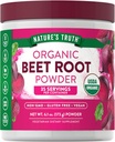 Nature's Truth Organic Beet Root Powder | 6.1 oz | Vegan, Non-GMO & Gluten Free Supplement