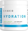 Kaged Electrolyte Hydration Powder Hydracharge Apple Limeade Sports Drink for Men and Women Pre, Post, Intra Workout Supplement 60 Servings