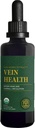 Global Healing Plant-Based Vein Health Liquid Vegan Supplement Drops to Support Blood Flow & Circulation, Helps with Spider & Varicose Veins for Healthy Legs - Organic Horse Chestnut Root - 2 Fl oz