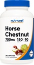 Nutricost Horse Chestnut Extract Capsules 700 MG Per Serving, 180 Capsules, 90 Servings - Non-GMO, Vegan