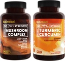 BioEmblem Turmeric Curcumin Supplement with BioPerine and Mushroom Complex