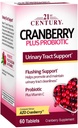 21st Century Cranberry plus Probiotic - 60 Tablets, Pack of 3