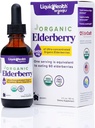LIQUIDHEALTH USDA Organic Elderberry Liquid Drops for Kids and Adults - Liquid Vitamin Supplement, Immune Support Syrup, Antioxidant, Vegan, Non-GMO, Sugar Free (2 oz.)