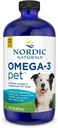 Nordic Naturals Omega-3 Pet, Unflavored - 16 oz - 1380 mg Omega-3 Per Teaspoon - Fish Oil for Large to Very Large Dogs with EPA & DHA - Promotes Heart, Skin, Coat, & Immune Health
